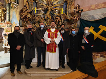 Proslava blagdana sv. Barbare, Zaštitnice rudara, Belec, 9. prosinca 2020.