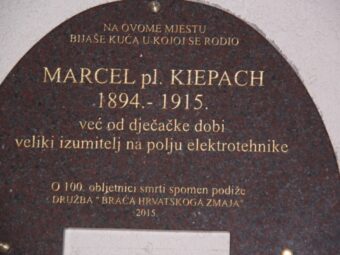 Obilježavanje 100. godišnjice pogibije izumitelja Marcela Kiepacha i otkrivanje spomen ploče, Križevci, 4. prosinca 2015.